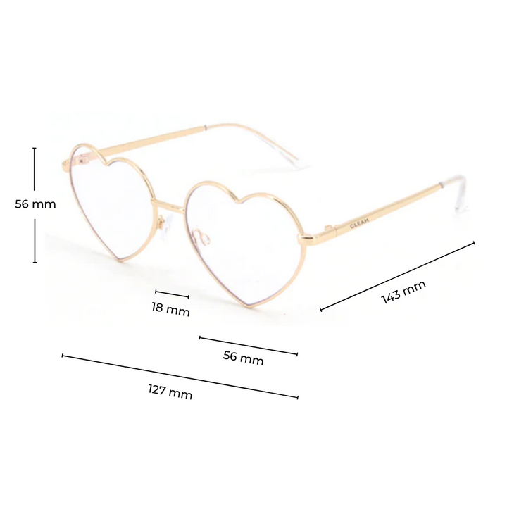 ROSA | Gold - Gleam Eyewear | Blue Light Blocking Glasses