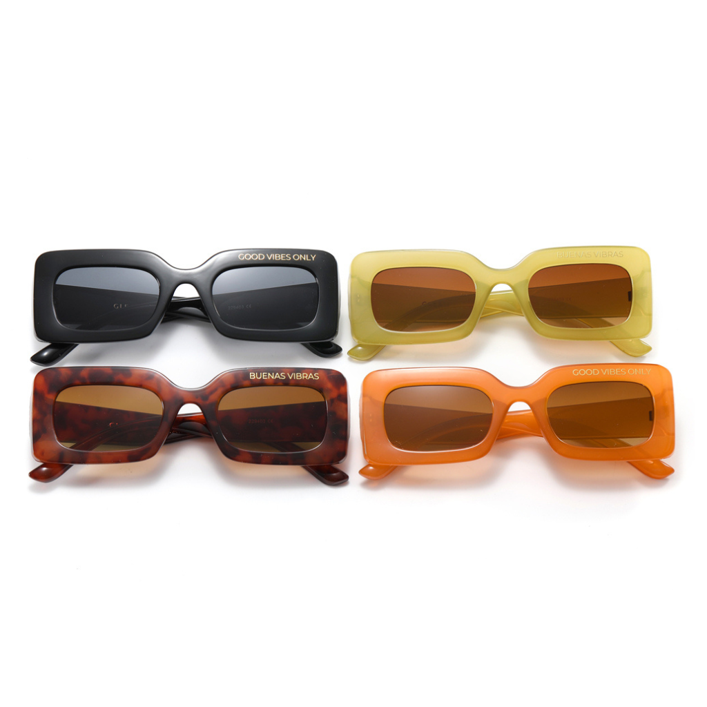 Good Vibes Sunglasses | Black - Gleam Eyewear | Blue Light Blocking Glasses
