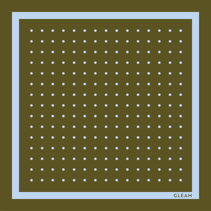 GLEAM Clean Scarf | Olive Dot