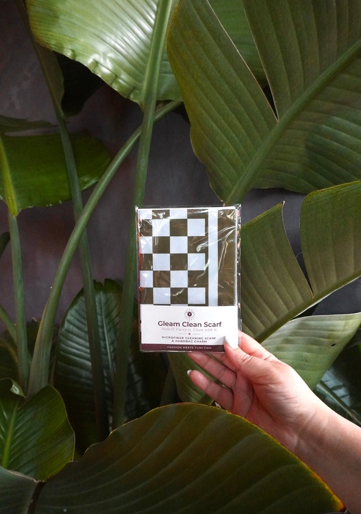 GLEAM Clean Scarf | Olive Checkered