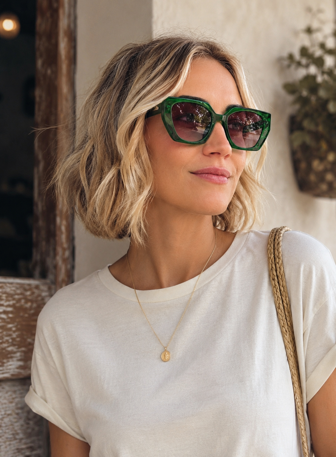 RITA SUNGLASSES | Green - Gleam Eyewear | UV Protection Sunglasses