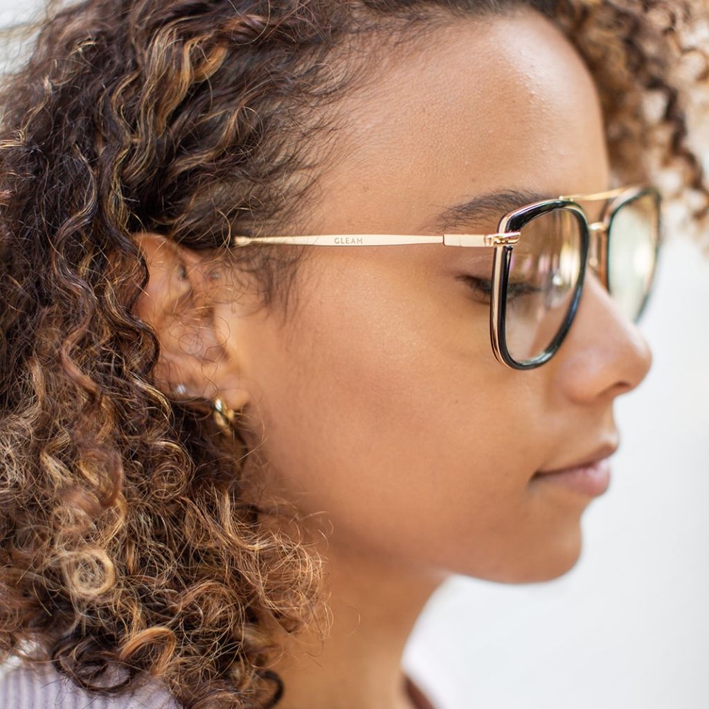 BESSIE | Black - Gleam Eyewear | Blue Light Blocking Glasses