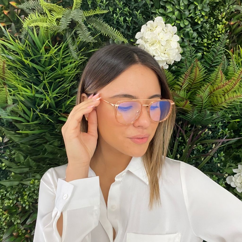 BESSIE PRESCRIPTION | Pink – Gleam Eyewear | Blue Light | Prescription ...