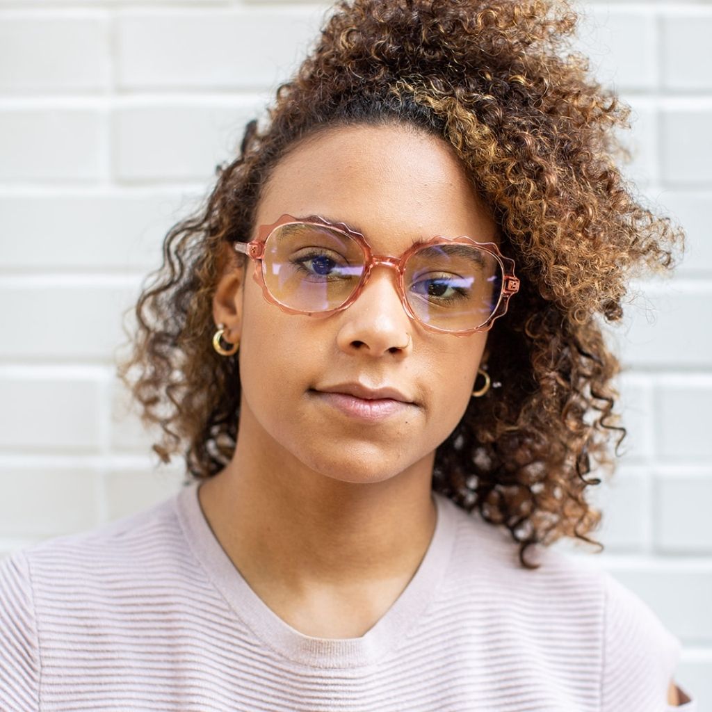 CELIA PRESCRIPTION | Pink – Gleam Eyewear | Blue Light | Prescription ...