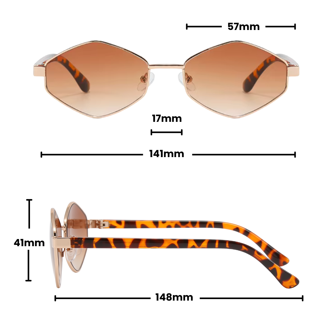 Diana Sunglasses | Hex Brown Lens - Gleam Eyewear | Sunglasses