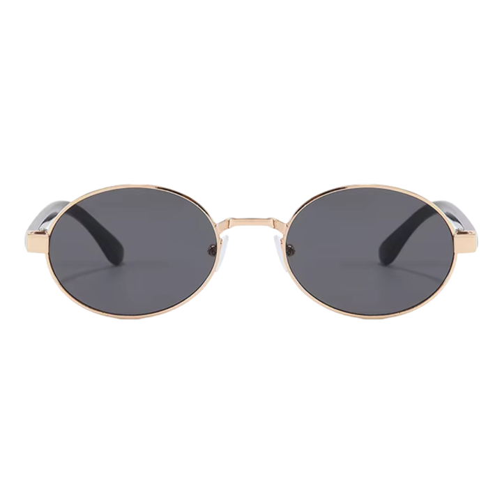 Gleam Eyewear | Diana Sunglasses | Oval Black Lens