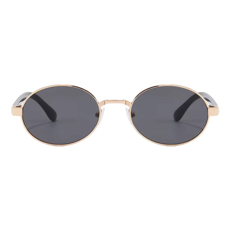Gleam Eyewear | Diana Sunglasses | Oval Black Lens