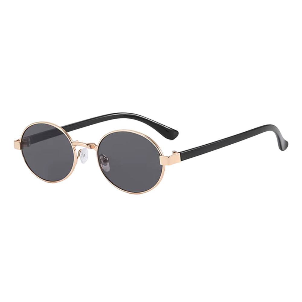 Gleam Eyewear | Diana Sunglasses | Oval Black Lens
