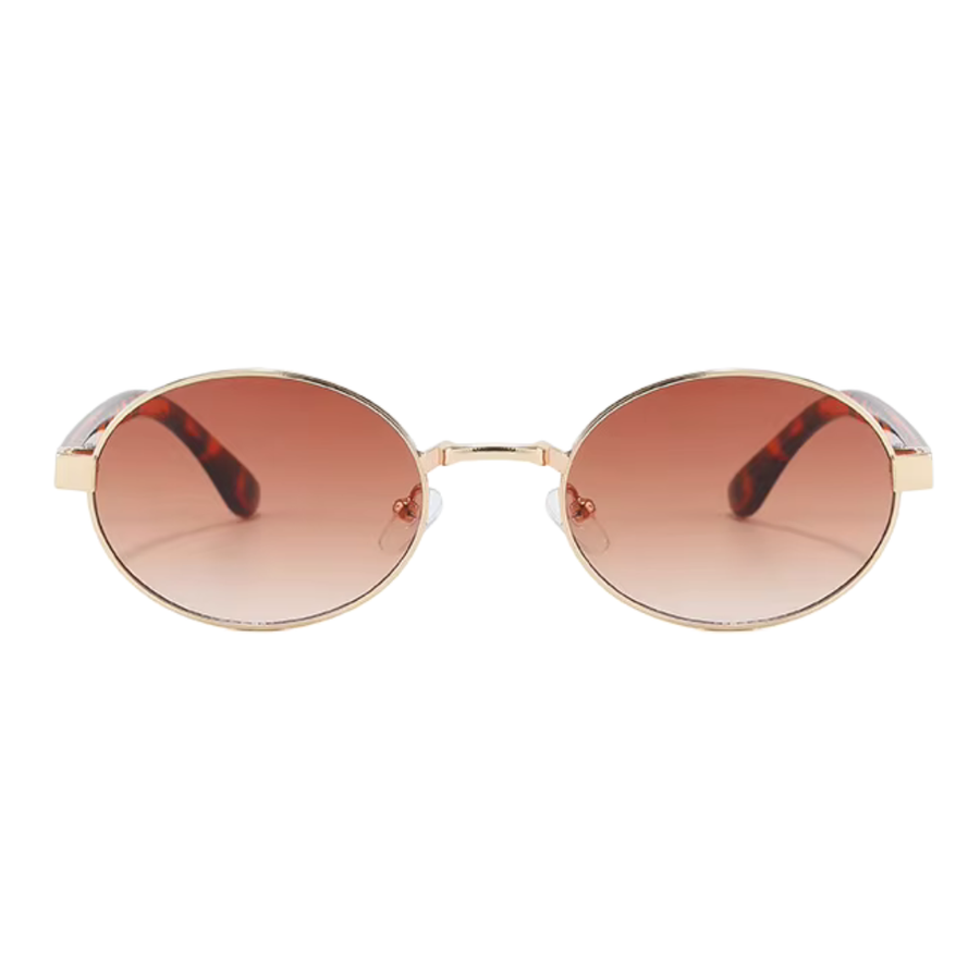 Diana Sunglasses | Oval Brown Lens - Gleam Eyewear | Sunglasses