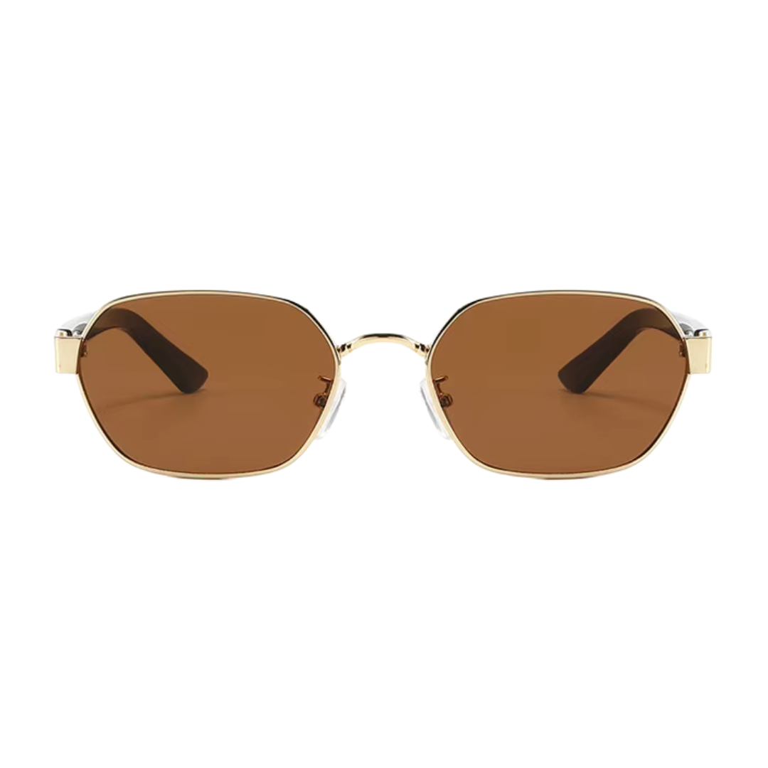 Gleam Eyewear | Diana Sunglasses | Square Brown Lens