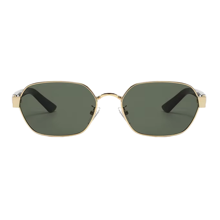 Gleam Eyewear | Diana Sunglasses | Square Green Lens
