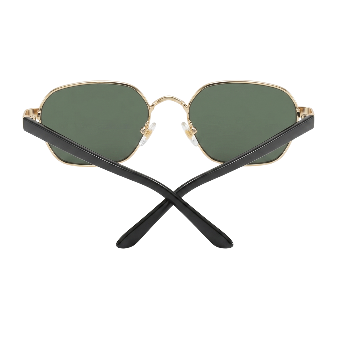 Gleam Eyewear | Diana Sunglasses | Square Green Lens