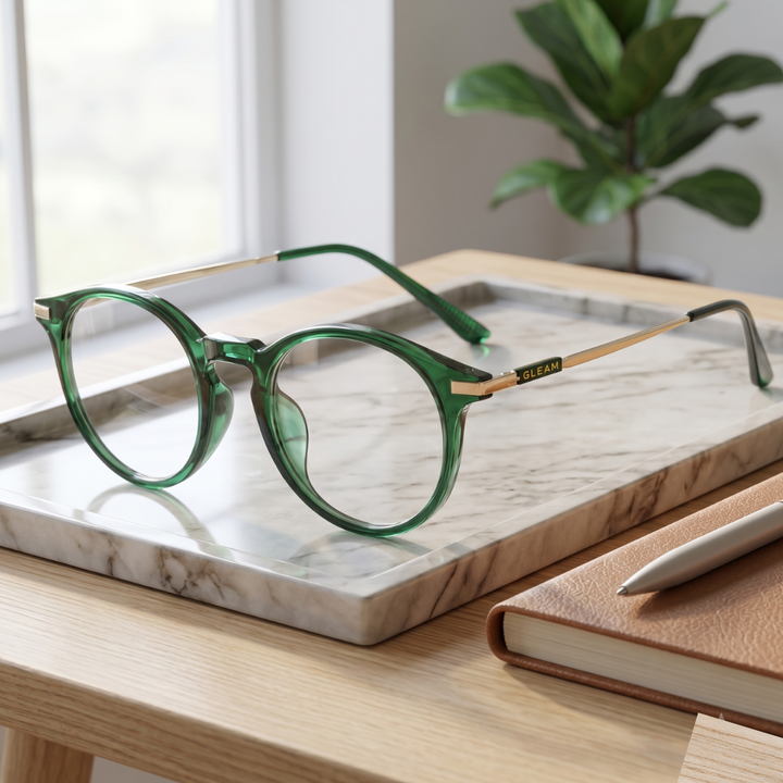 EDITH READERS | Green - Gleam Eyewear | Reading Glasses