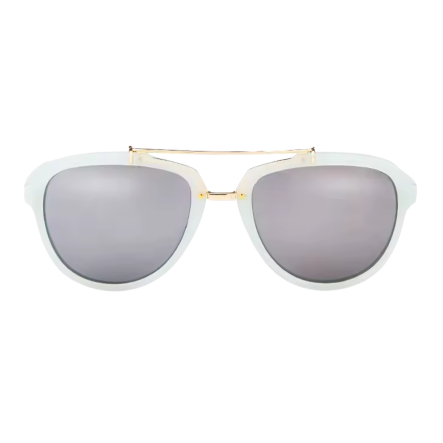 Gleam Eyewear | EILEEN SUNGLASSES Light Blue Mirrored Lens