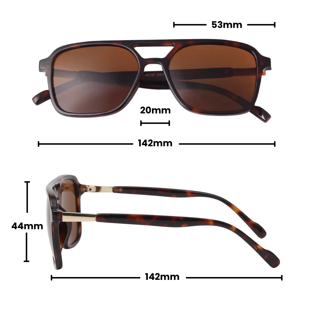 Gleam Eyewear | FARRAH  SUNGLASSES | Brown Tortoise