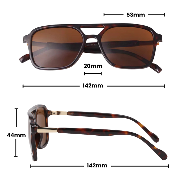 Gleam Eyewear | FARRAH  SUNGLASSES | Brown Tortoise