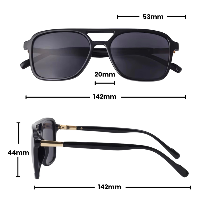 Gleam Eyewear | FARRAH  SUNGLASSES | Black