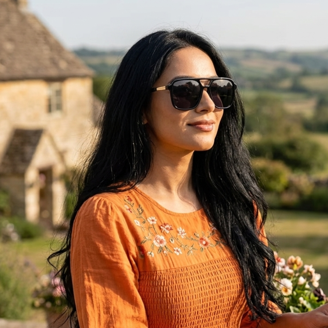 Gleam Eyewear | FARRAH  SUNGLASSES | Black