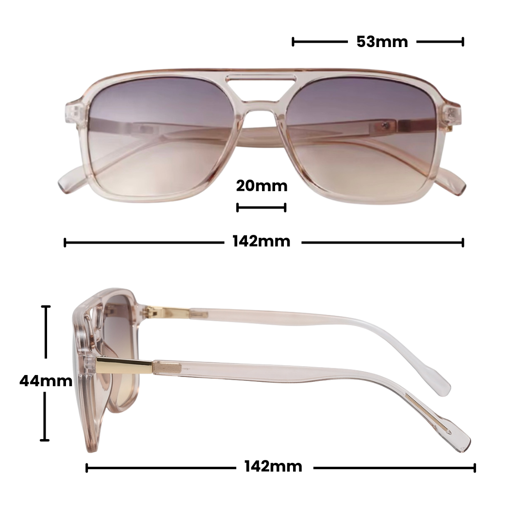 Gleam Eyewear | FARRAH  SUNGLASSES | Champagne