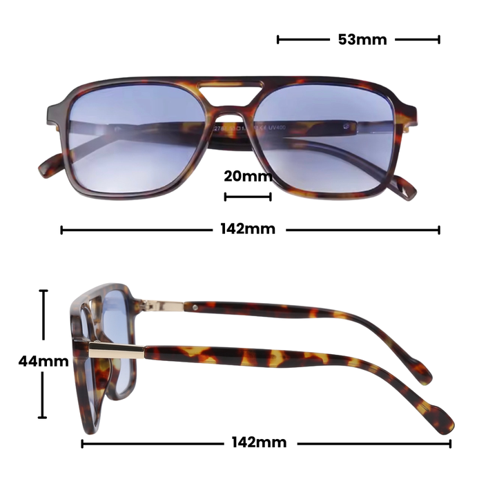 Gleam Eyewear | FARRAH  SUNGLASSES | Tortoise Blue