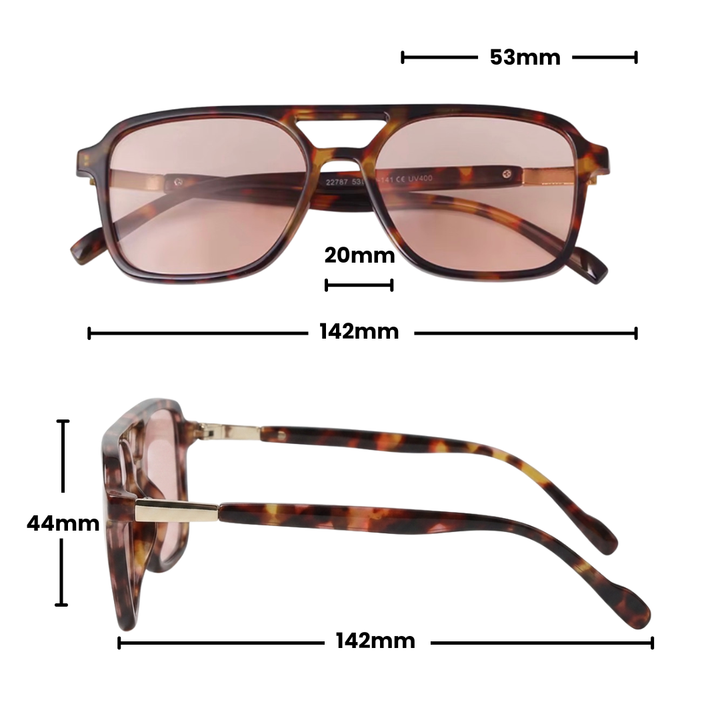 Gleam Eyewear | FARRAH  SUNGLASSES | Tortoise Pink