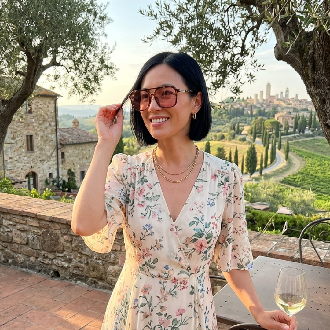 Gleam Eyewear | FARRAH  SUNGLASSES | Tortoise Pink