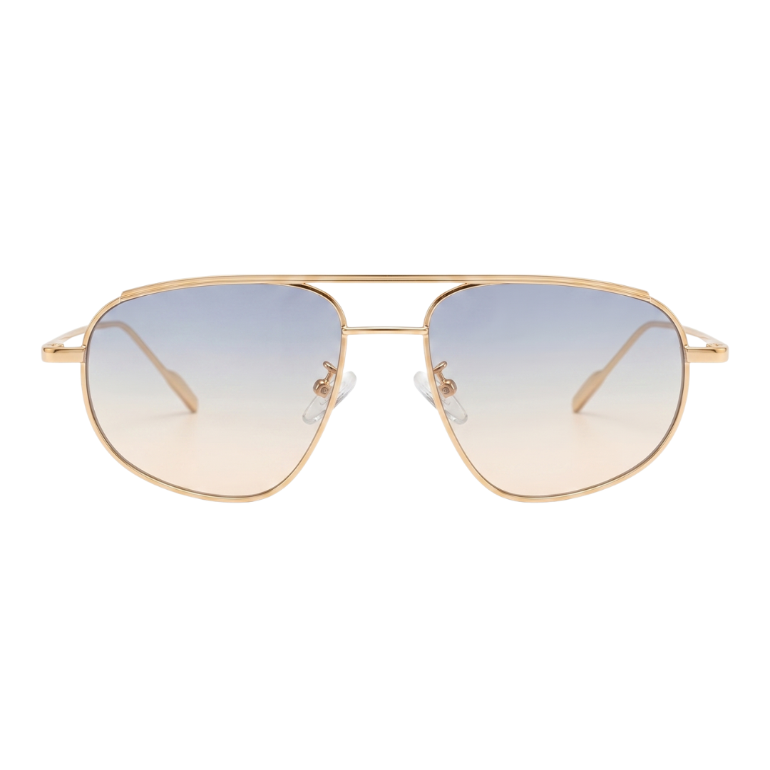 BILLIE SUNGLASSES | Gold & Blue Lens - Gleam Eyewear | Sunglasses