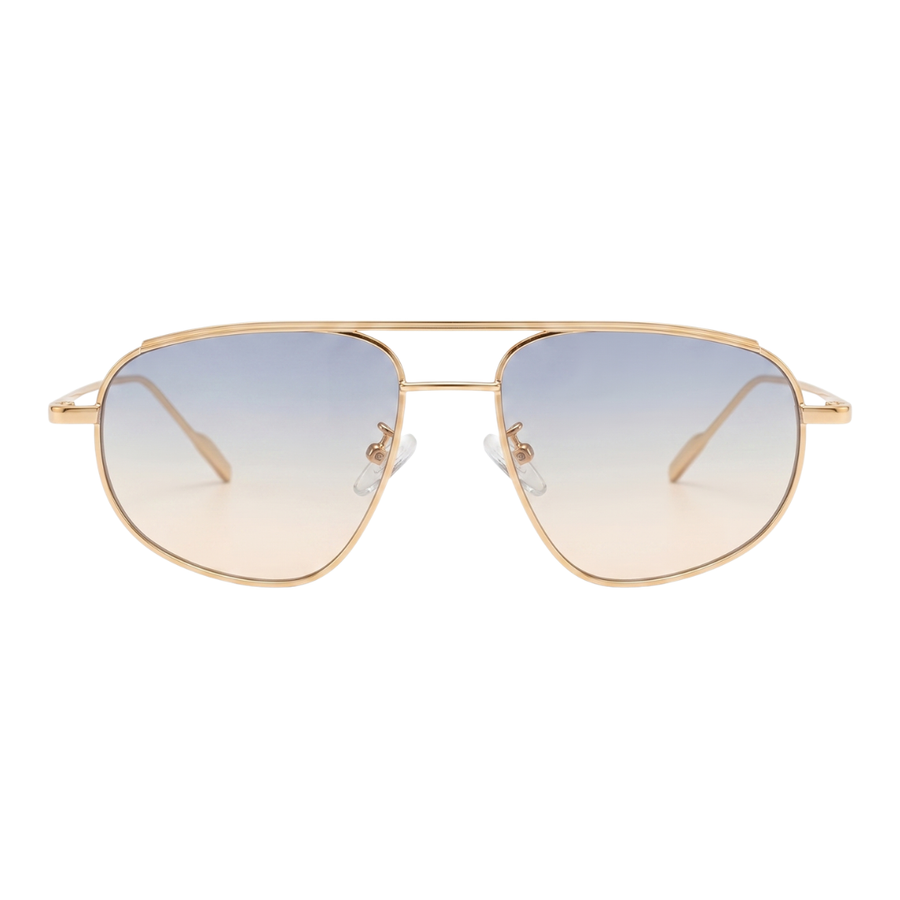 BILLIE SUNGLASSES | Gold & Blue Lens - Gleam Eyewear | Sunglasses