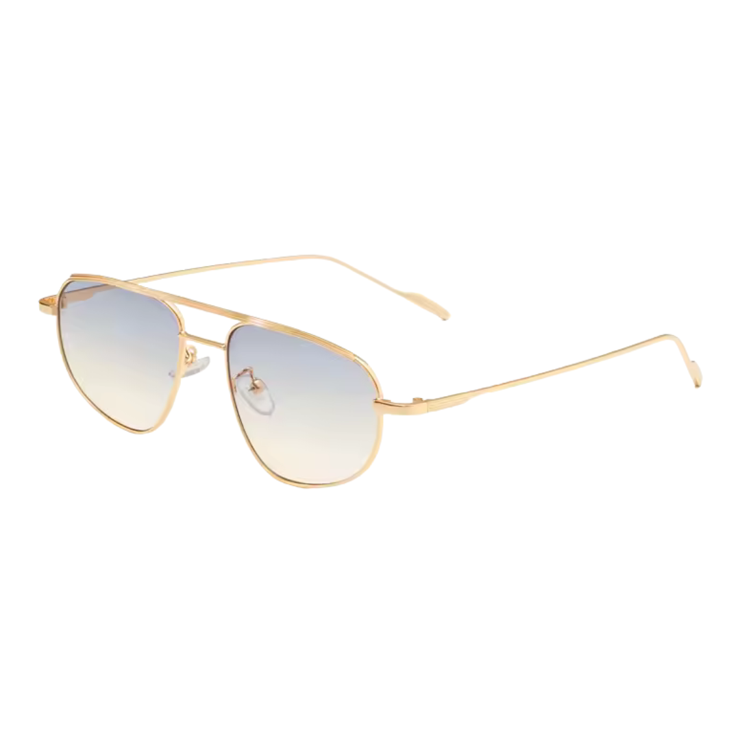 BILLIE SUNGLASSES | Gold & Blue Lens - Gleam Eyewear | Sunglasses
