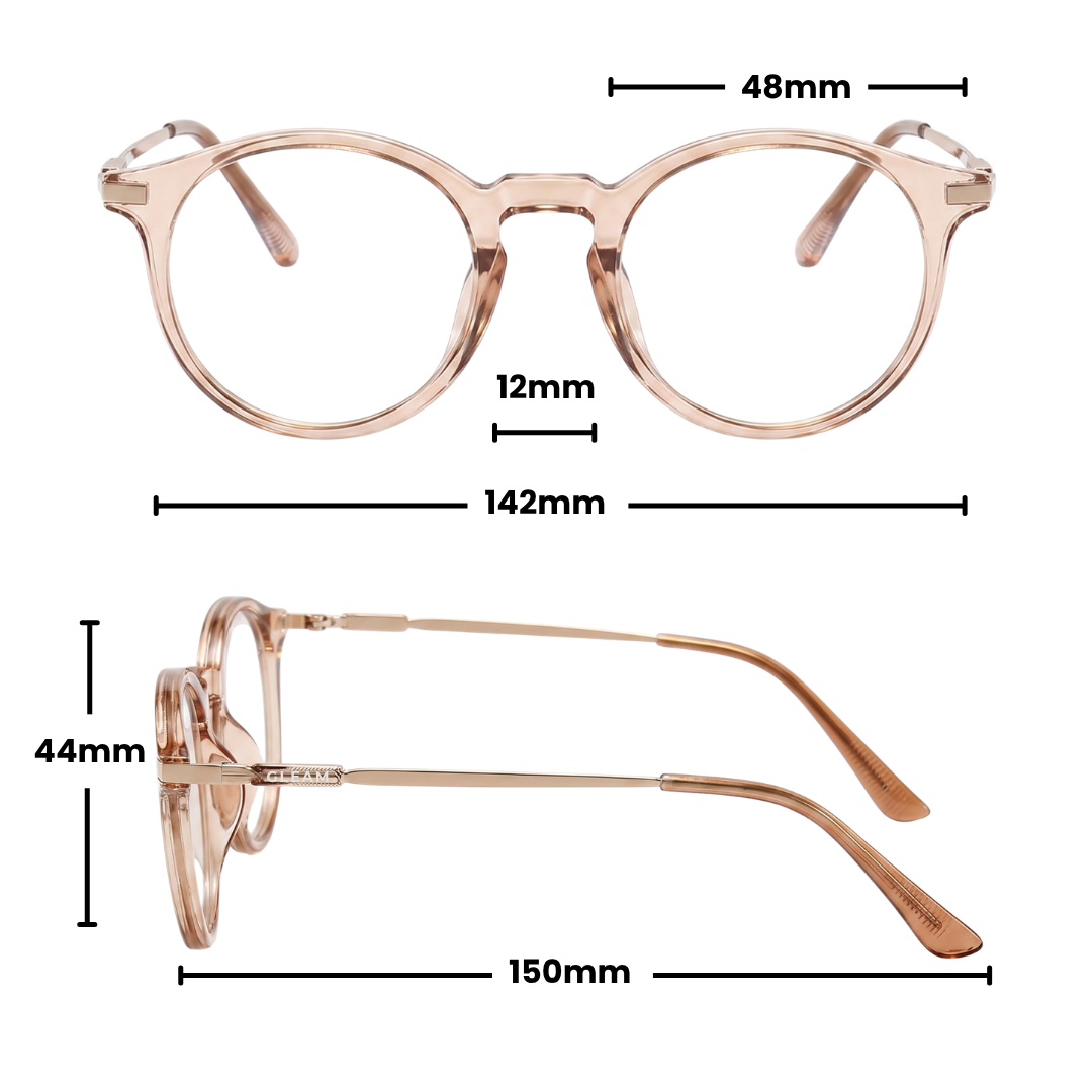 EDITH READERS | Champagne - Gleam Eyewear | Reading Glasses