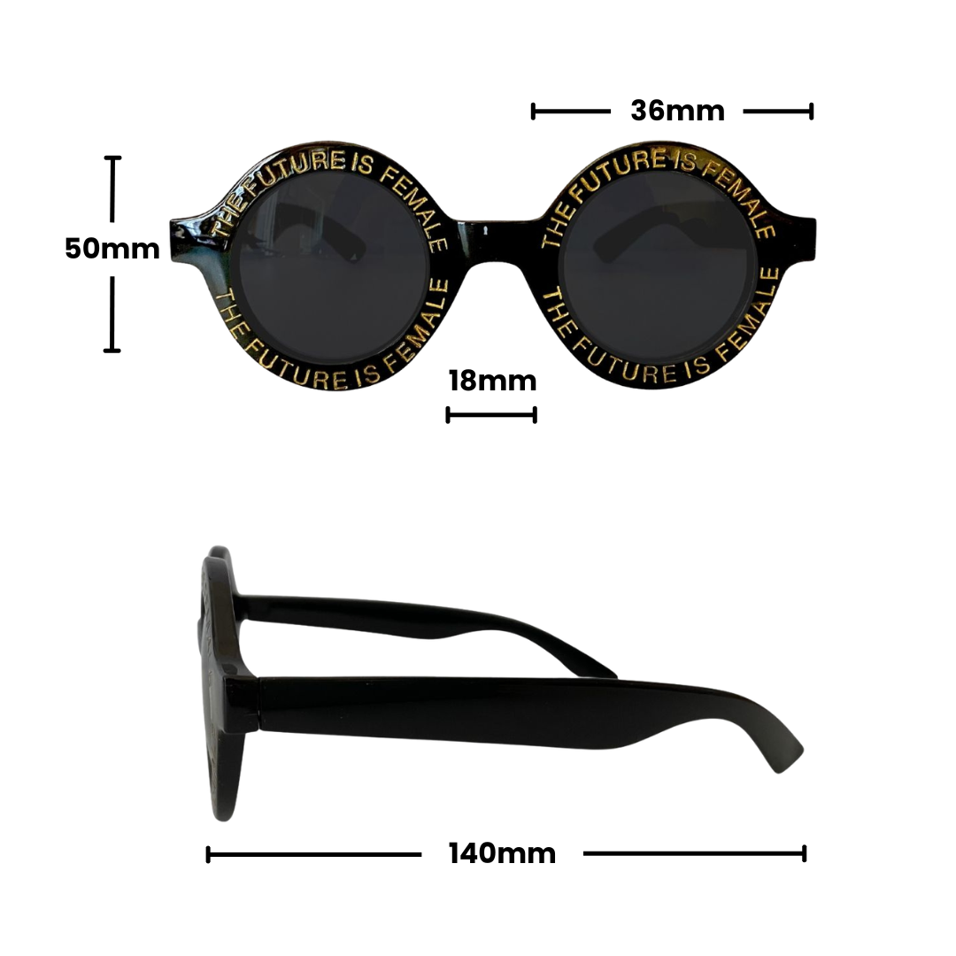 FUTURE IS FEMALE SUNGLASSES | Black