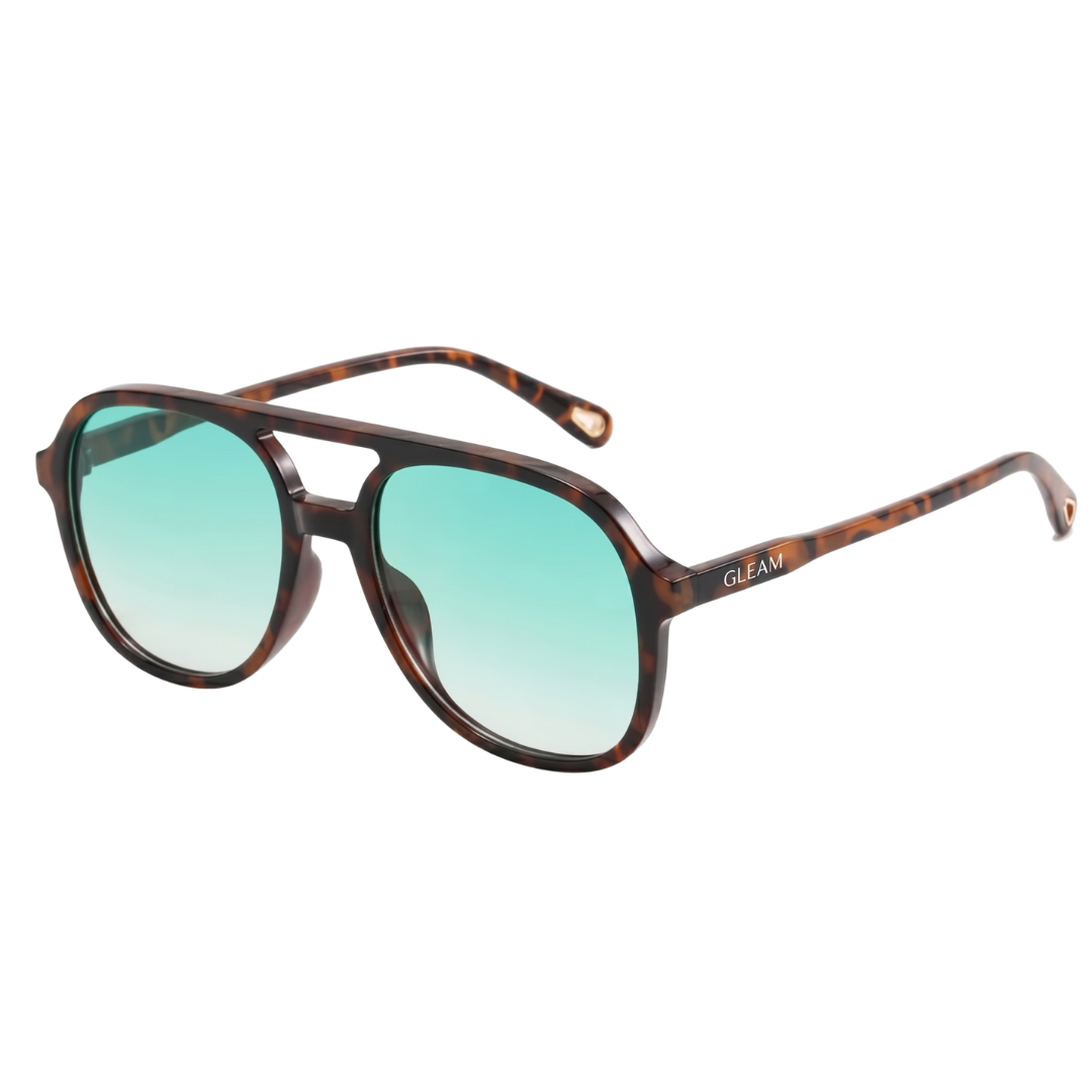 GLORIA SUNGLASSES | Tortoise Teal
