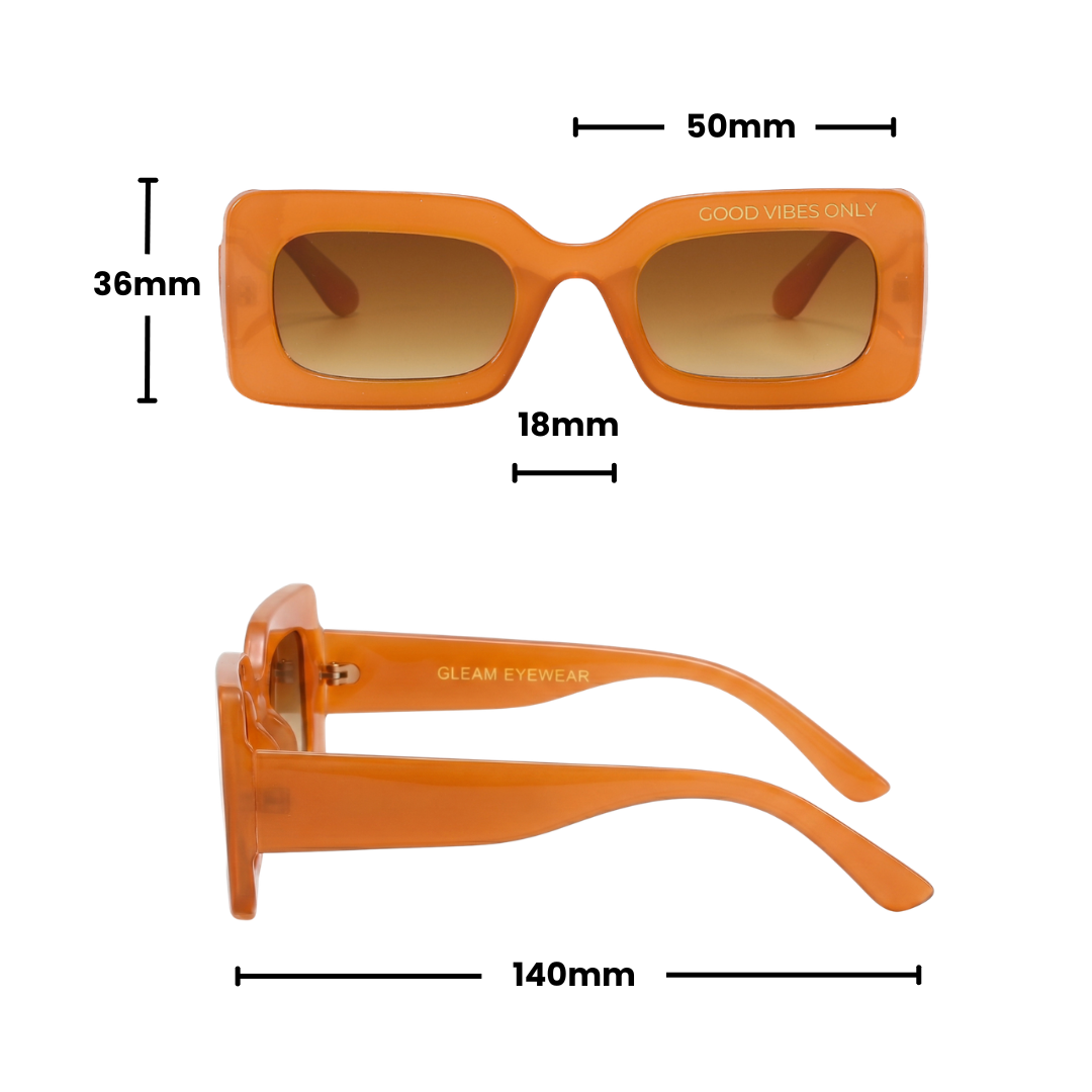 GOOD VIBES SUNGLASSES | Caramel