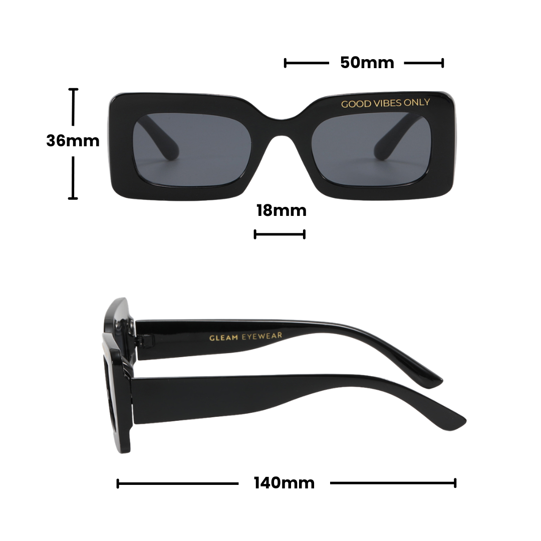 GOOD VIBES SUNGLASSES | Black