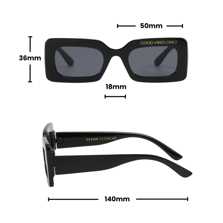 GOOD VIBES SUNGLASSES | Black
