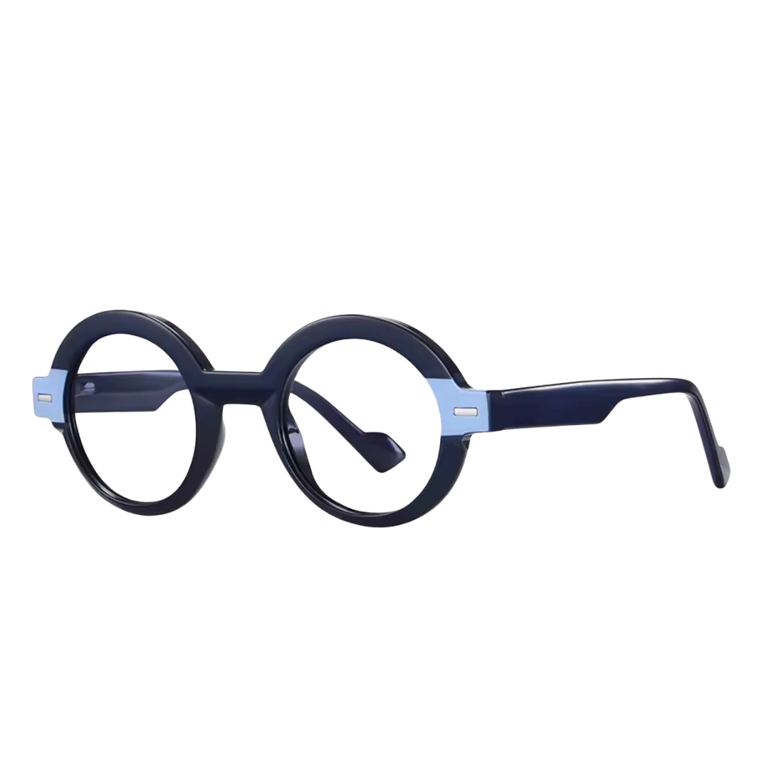 JAQUELINE ROUND PRESCRIPTION | Navy Blue