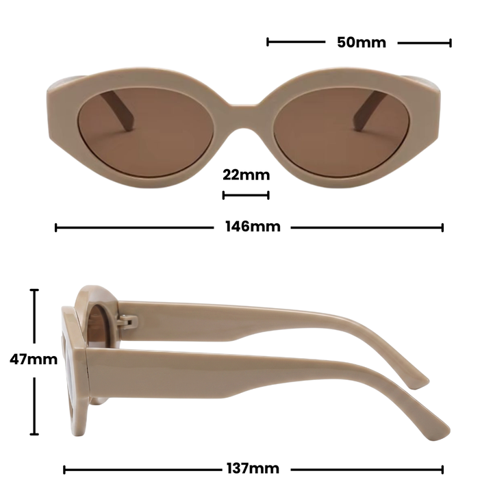 JOSEPHINE SUNGLASSES | Tan Latte