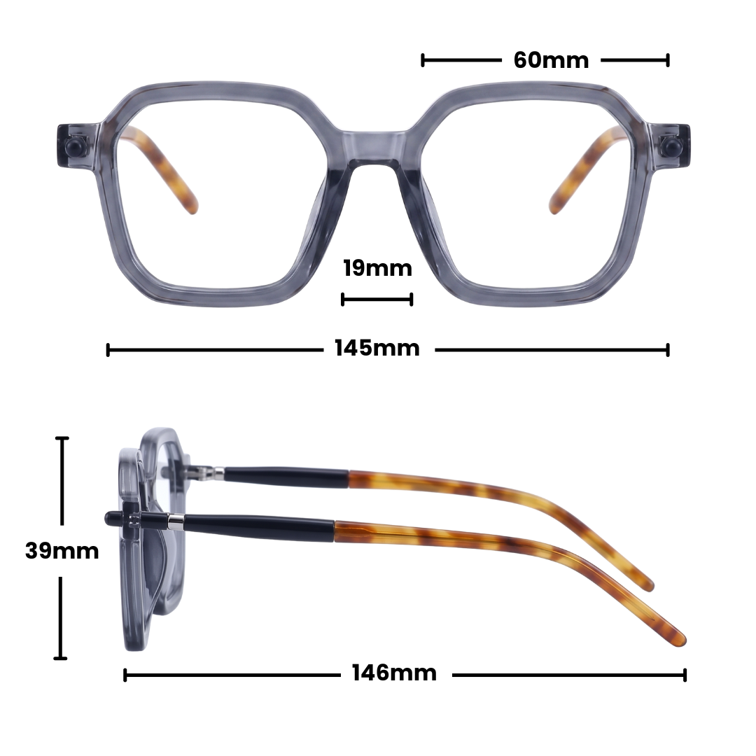 JUDY PRESCRIPTION | Gray - Gleam Eyewear | Prescription Glasses