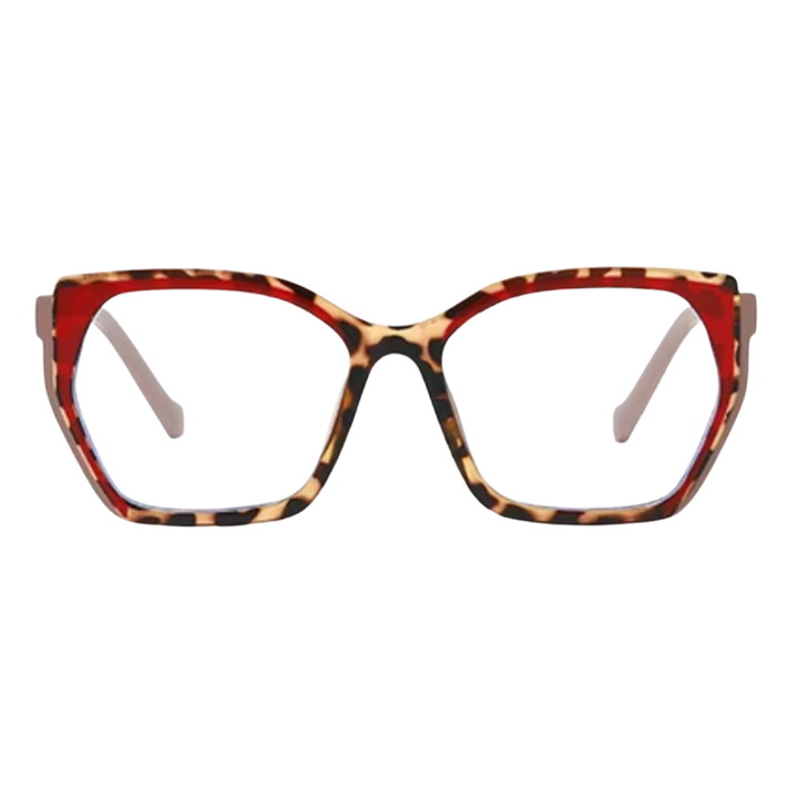 LUCILLE PRESCRIPTION | Red Leopard - Gleam Eyewear | Prescription Glasses
