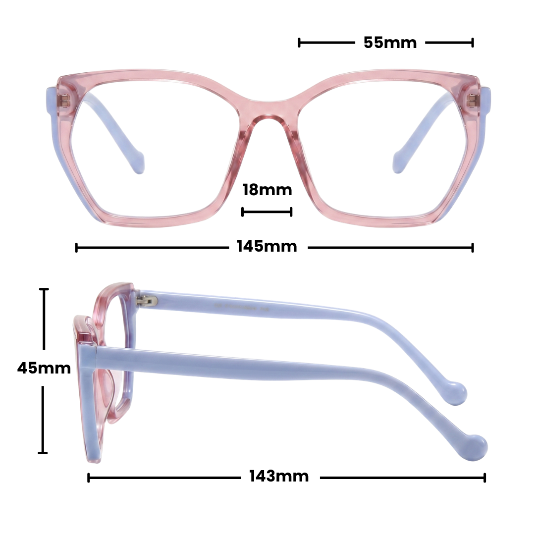 LUCILLE PRESCRIPTION | Pink Taupe - Gleam Eyewear | Prescription Glasses