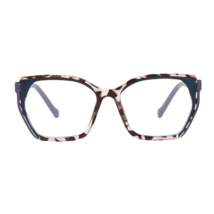 LUCILLE PRESCRIPTION | Blue Leopard Purple - Gleam Eyewear | Prescription Glasses