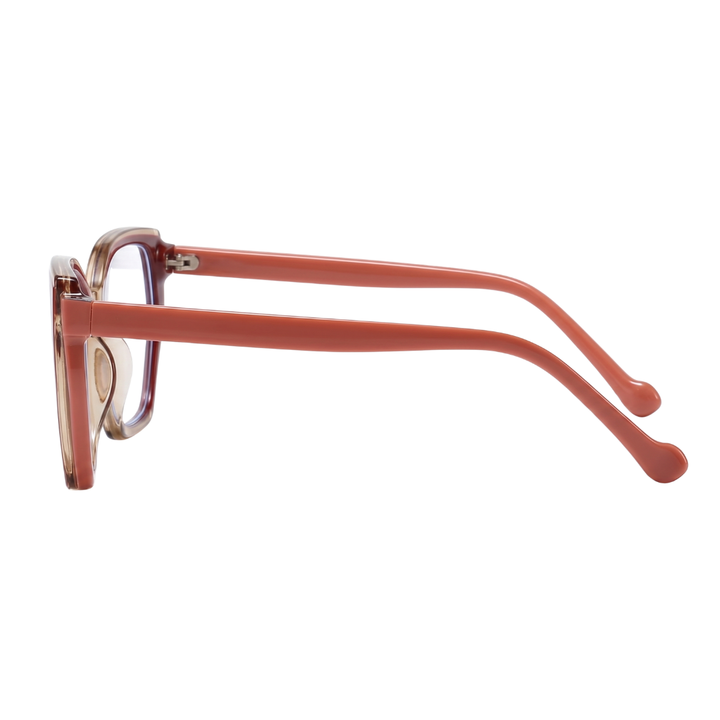 LUCILLE | Champagne Red - Gleam Eyewear | Blue Light Blocking Glasses