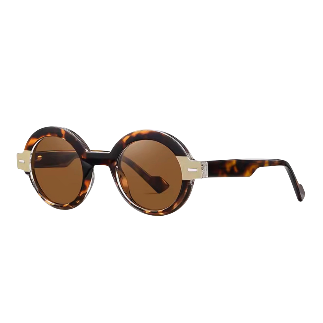 JAQUELINE ROUND SUNGLASSES | Tortoise Taupe - Gleam Eyewear | UV Protection Sunglasses