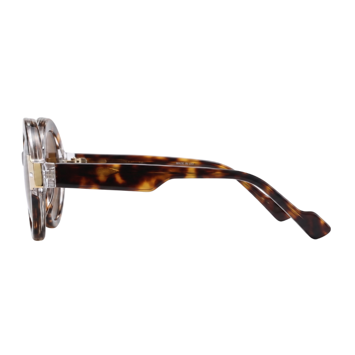 JAQUELINE ROUND SUNGLASSES | Tortoise Taupe - Gleam Eyewear | UV Protection Sunglasses