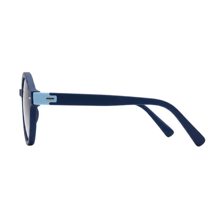 JAQUELINE ROUND SUNGLASSES | Navy Blue - Gleam Eyewear | UV Protection Sunglasses
