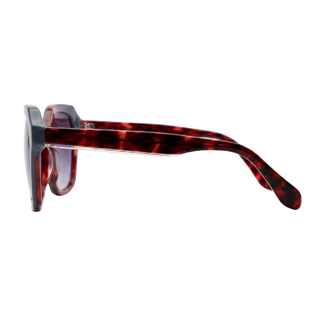 JAQUELINE GEOMETRIC SUNGLASSES | Red Tortoise - Gleam Eyewear | UV Protection Sunglasses