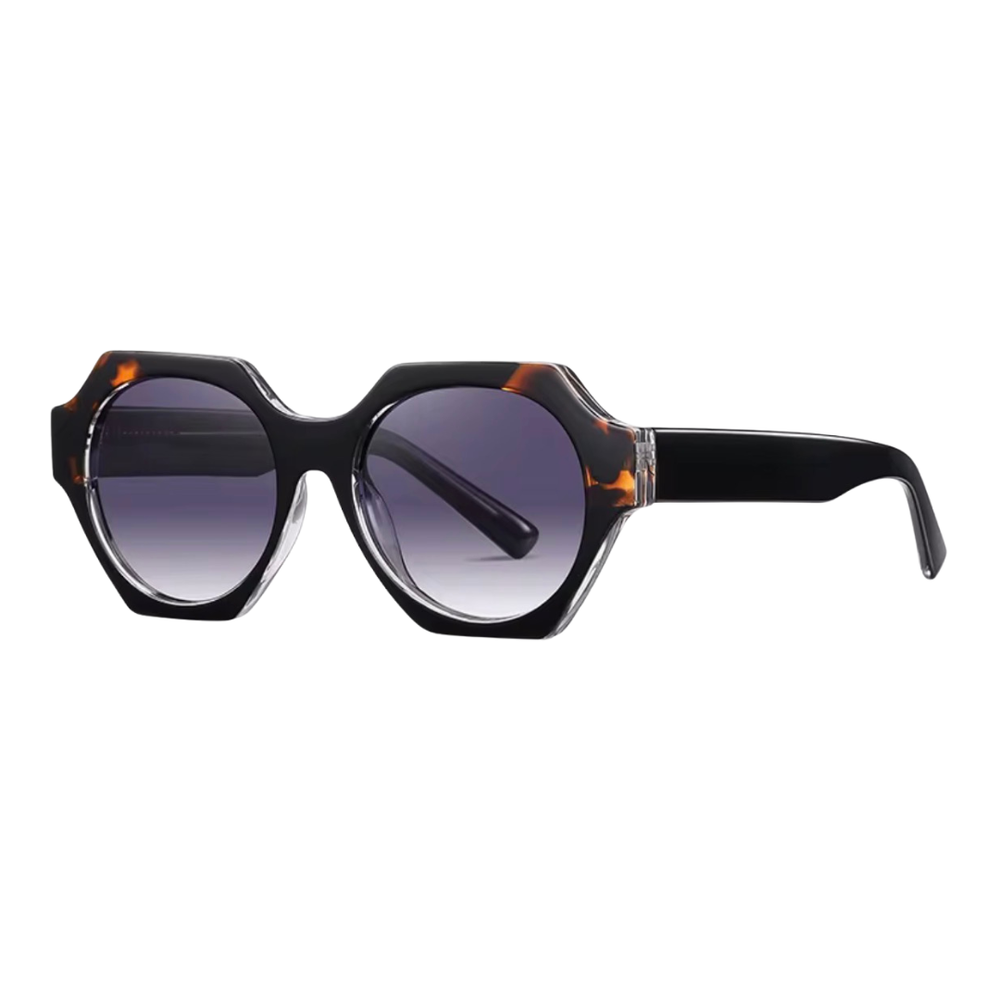 JAQUELINE GEOMETRIC SUNGLASSES | Black Tortoise - Gleam Eyewear | UV Protection Sunglasses