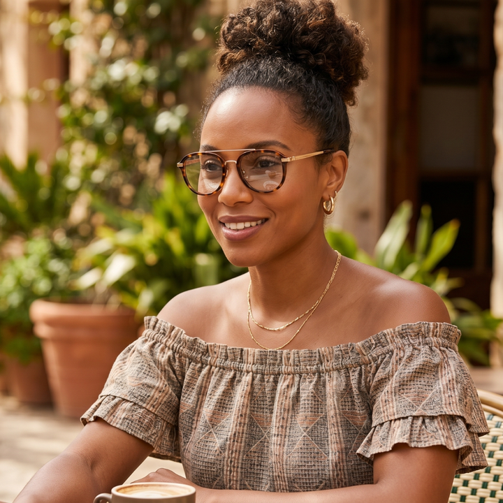 Gleam Eyewear | LADYS READERS | Brown Tortoise