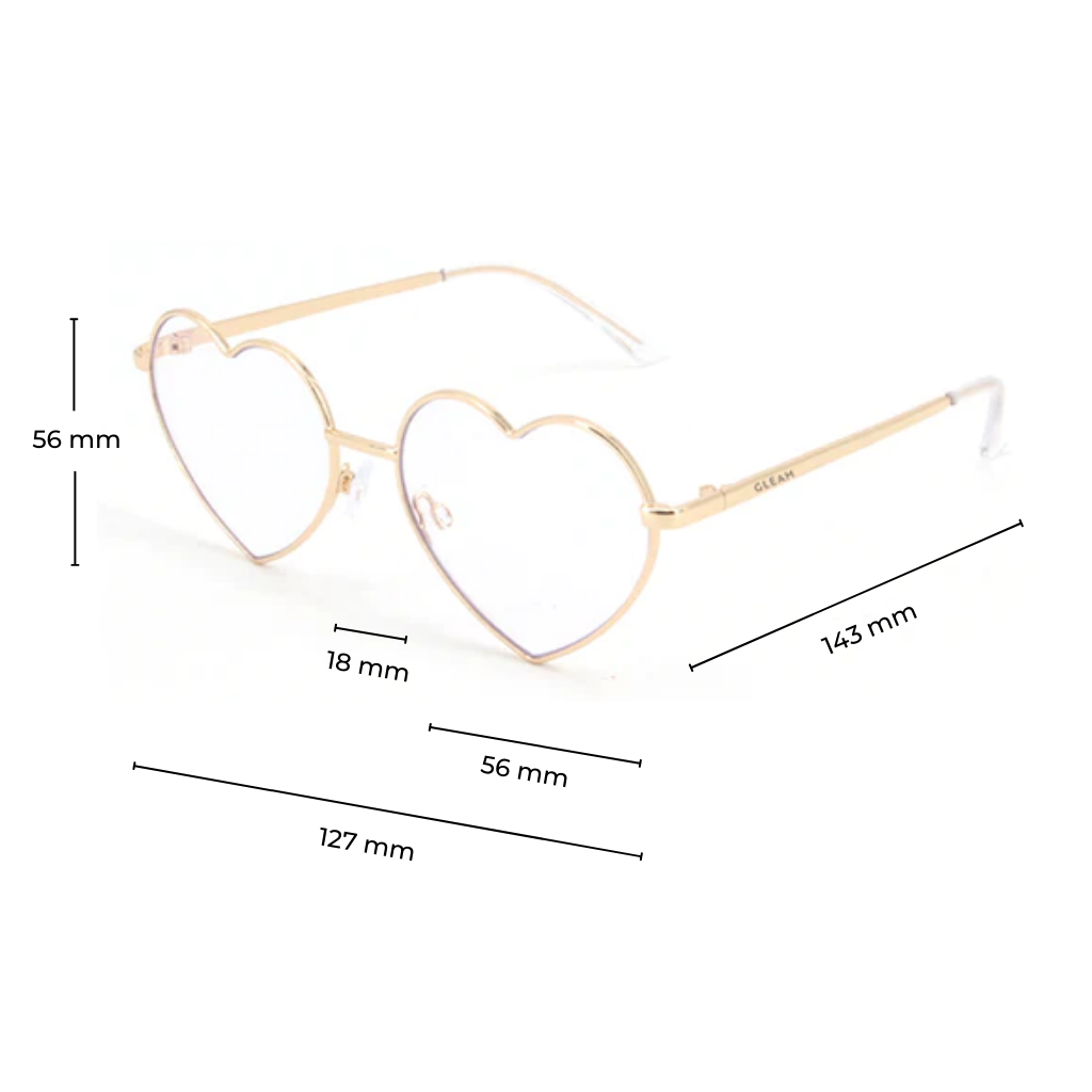 ROSA | Gold - Gleam Eyewear | Blue Light Blocking Glasses