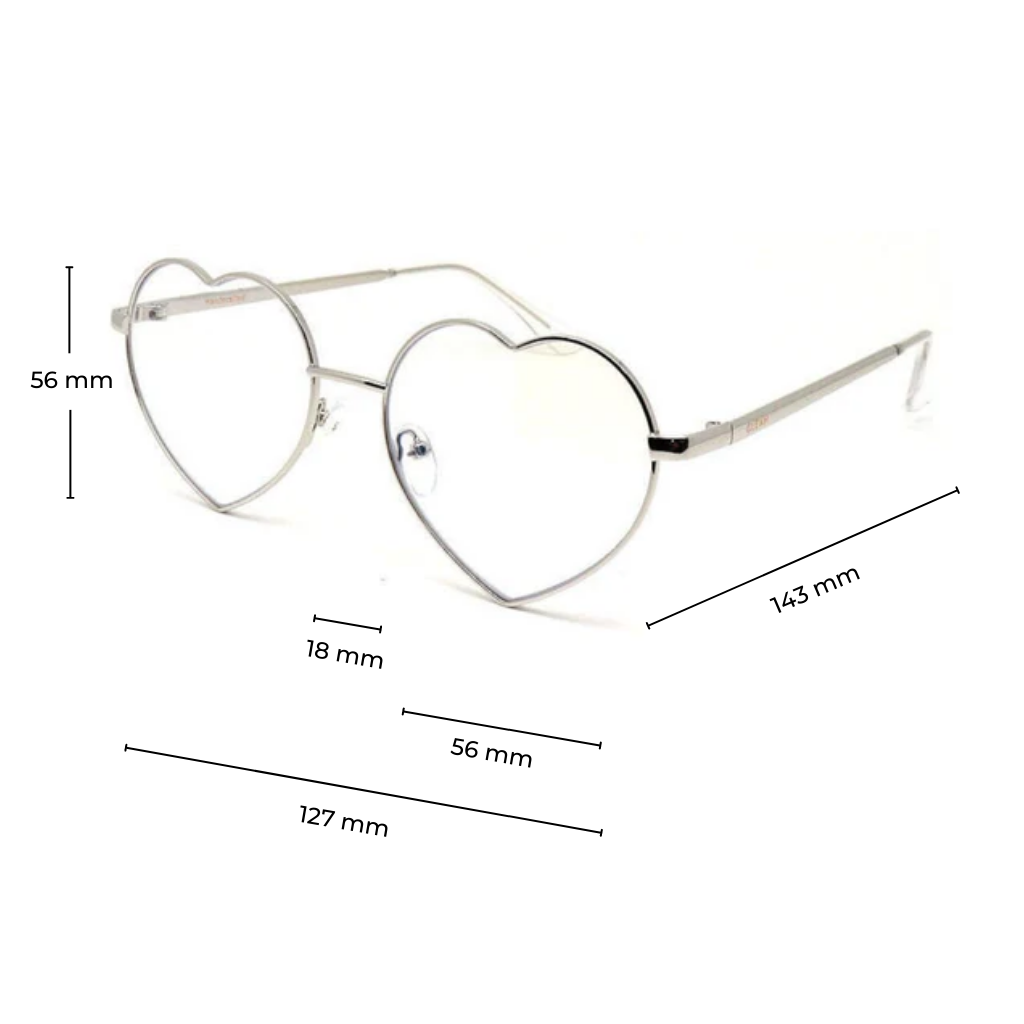 ROSA PRESCRIPTION | Silver - Gleam Eyewear | Blue Light Blocking Glasses